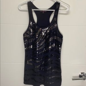 Royal Blue Sequin Tank Top